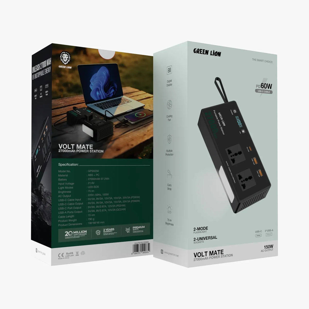 Green Lion Volt Mate 27000mAh Power Station Black – image 9