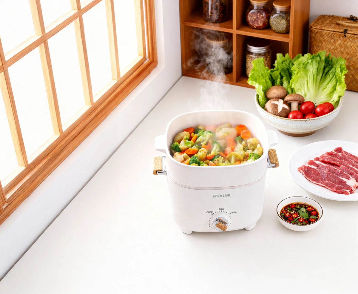 Green Lion Multi Pot Electric Cooker White – image 2