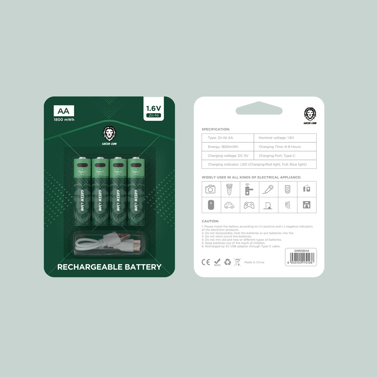 Green Lion Rechargeable Battery Aa 1 6v Alkaline Battery – image 4