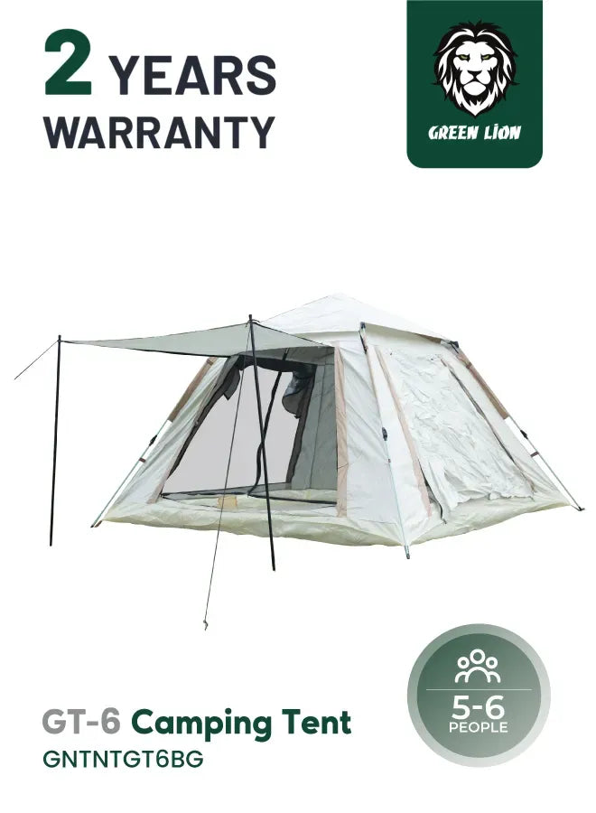 Green Lion Gt 6 Camping Tent Biege – image 9