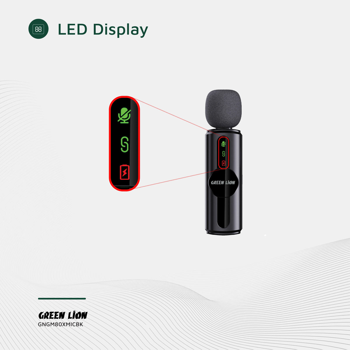 Green Lion Gm 80x Microphone 3 in 1 Black – image 11