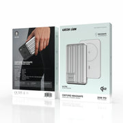 Green Lion Oxford MagSafe 5000 m Ah Power Bank Qi 2 PD 20 W - Silver