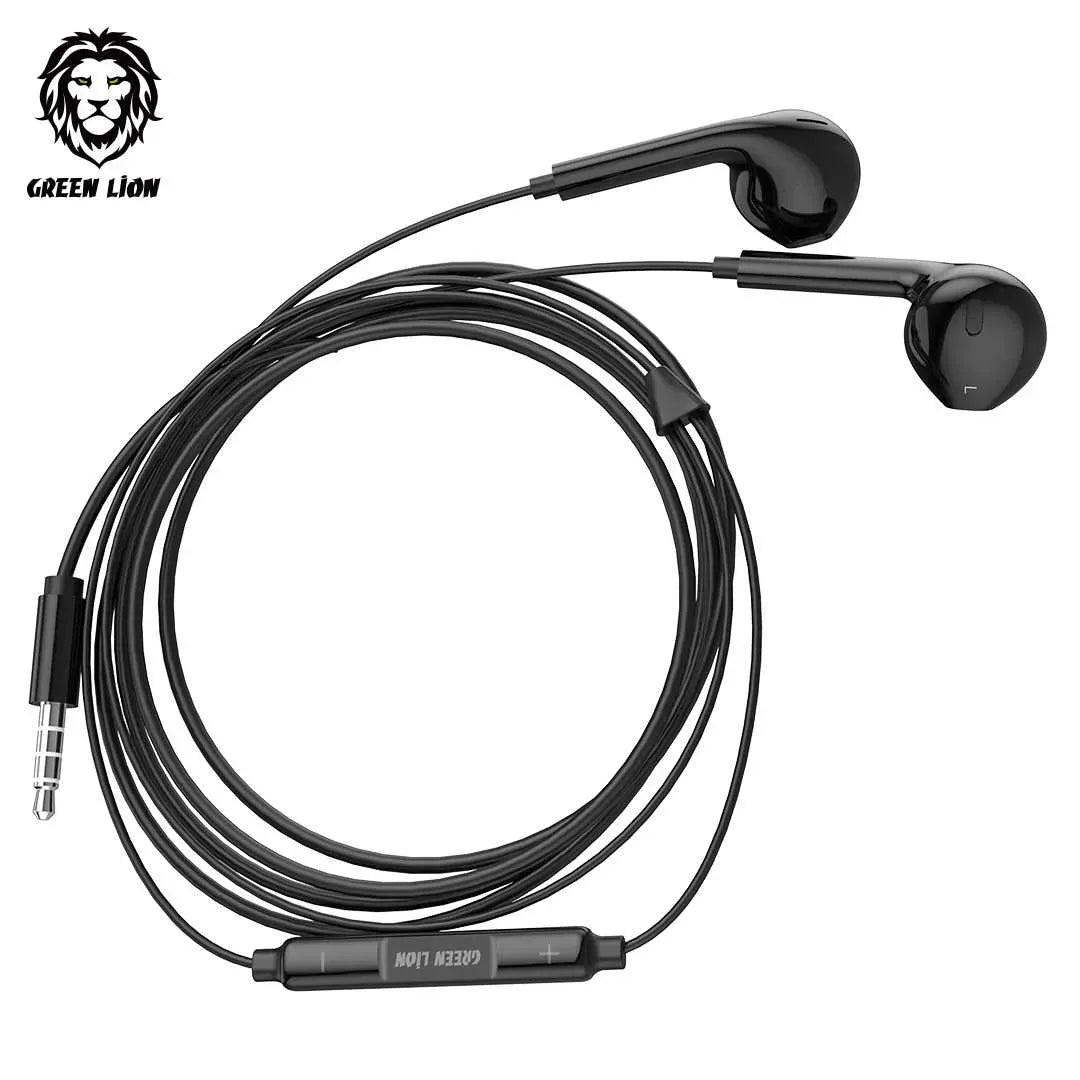 Green Lion Stereo Earphone (1.2 m) - Black – image 3