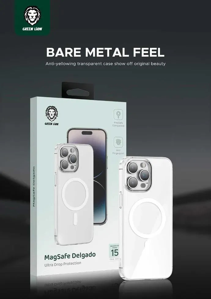 Green Lion Mag Safe Delgado Case - Clear – image 7
