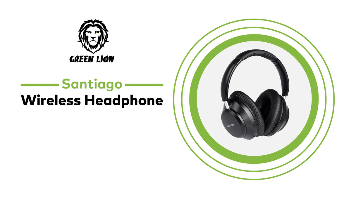 Green Lion Santiago Wireless Headphone - Black – image 8