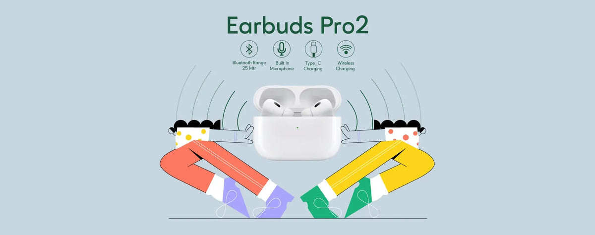 Green Lion Earbuds Pro2 with Active Noise Cancellation White – image 3