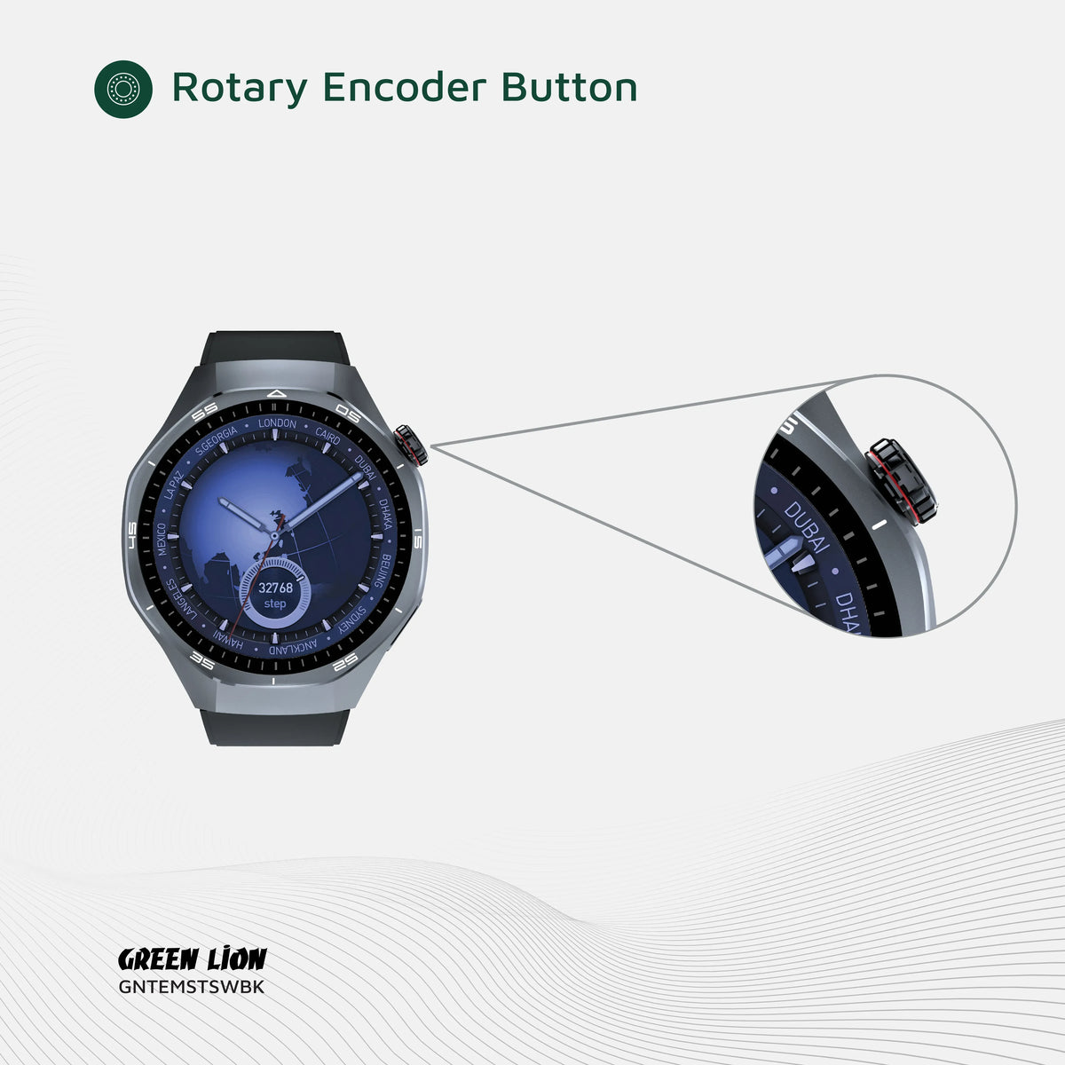Green Lion Tech Master Smart Watch - Black – image 8