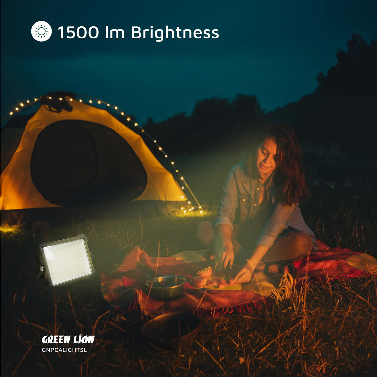Green Lion Solar Camping Light 7200mAh Silver – image 9