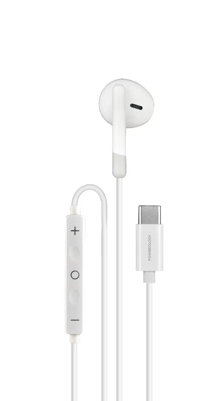 Powerology Type-CMono Earphone - White