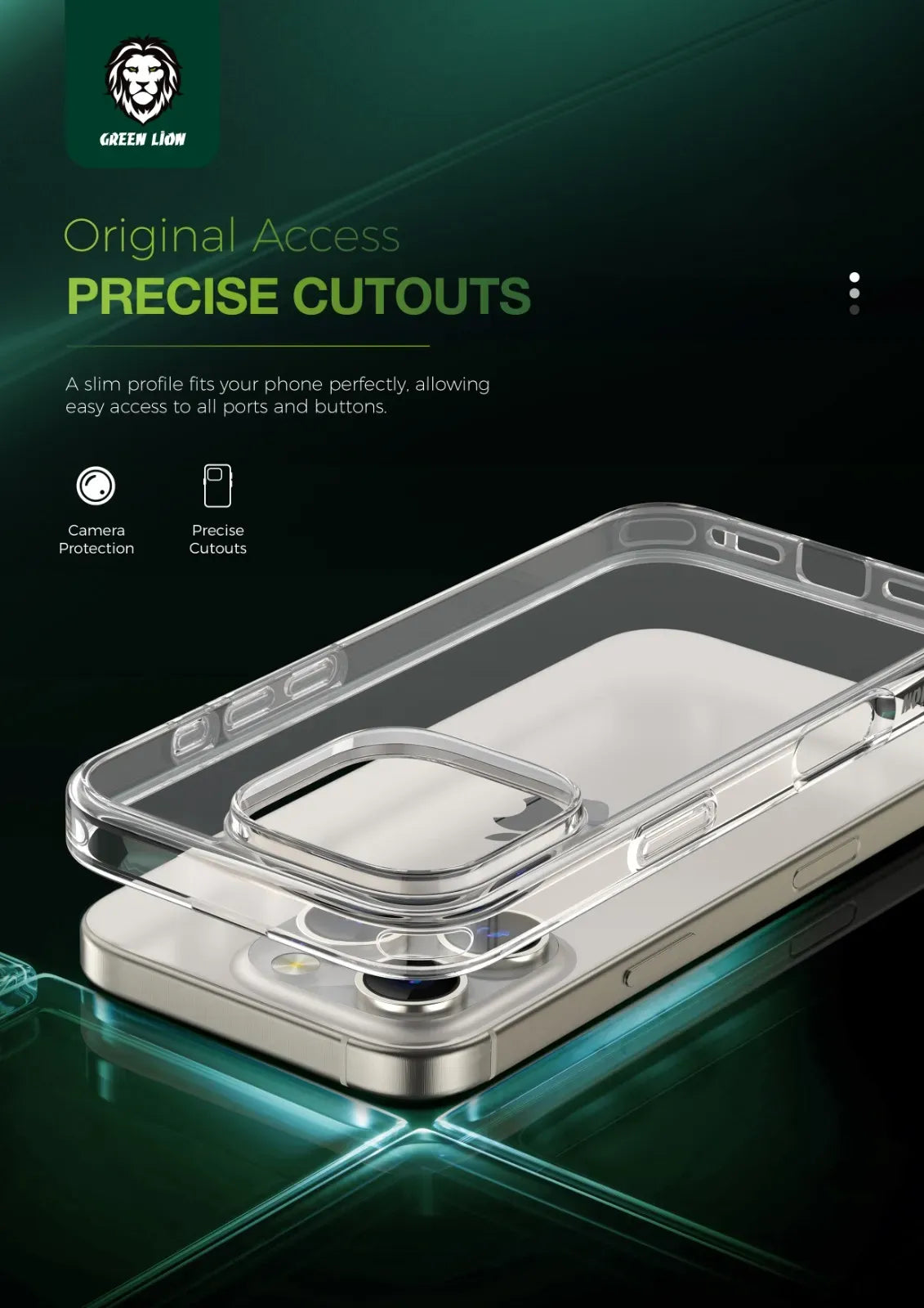 Green Lion Crystal Clear Case – image 12