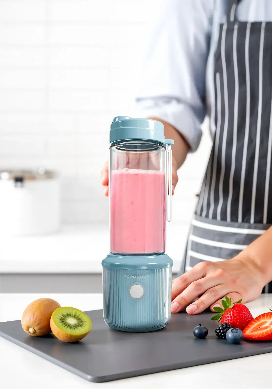 Powerology Press &Refresh Portable Blender - LightBlue – image 3