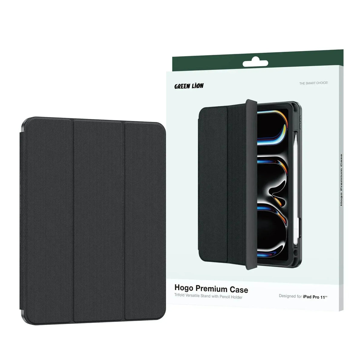 Green Lion Hogo Premium Casewith Pencil Holder - Black – image 11