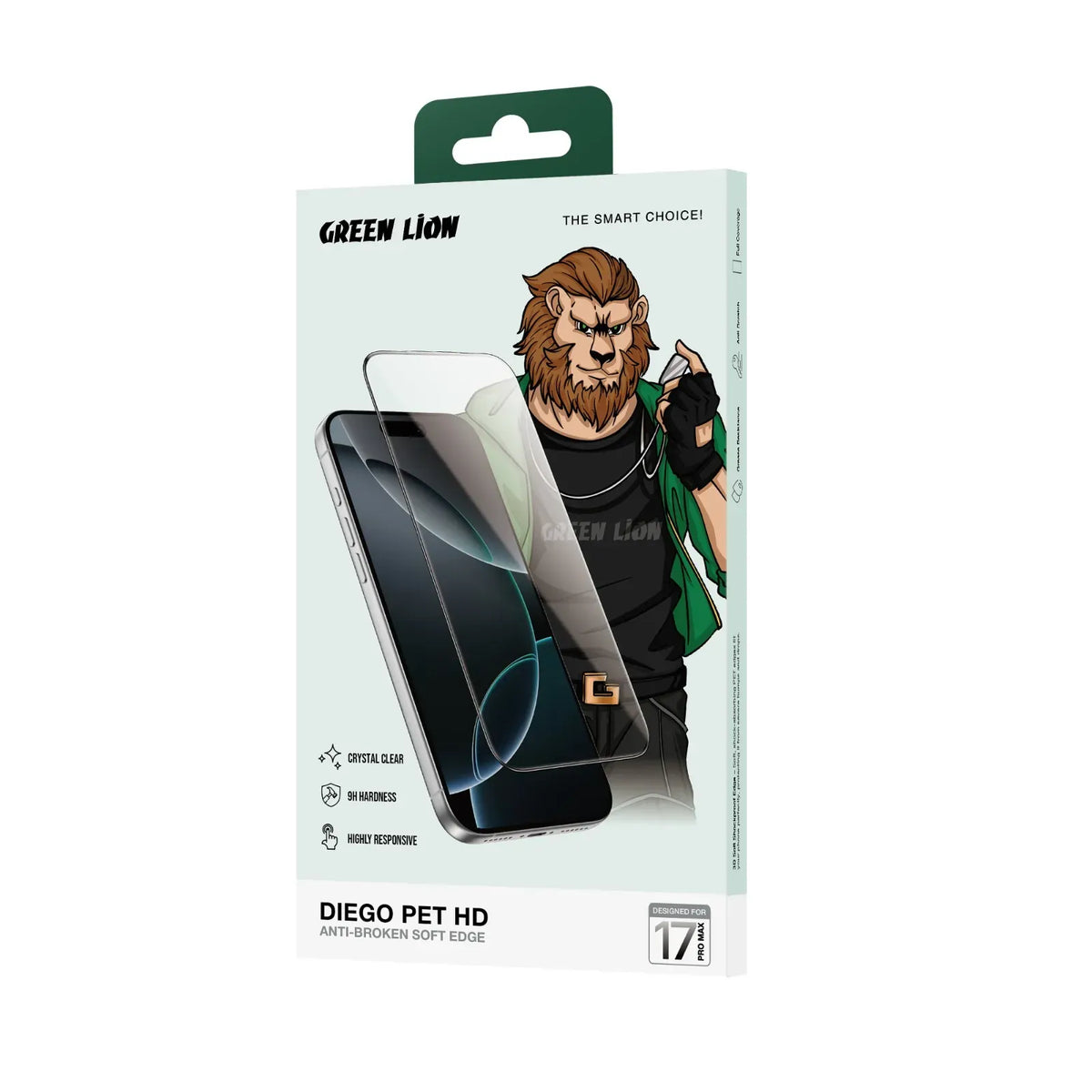 Green Lion Diego Pet HD Screen Protector - Clear – image 2