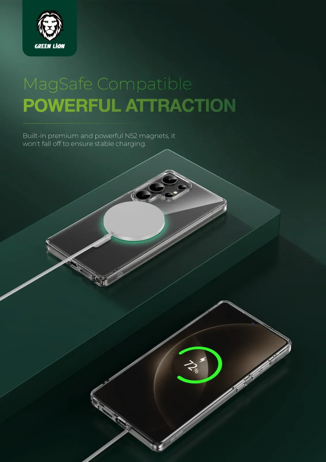 Green Lion MagSafe Crystal Clear – image 8