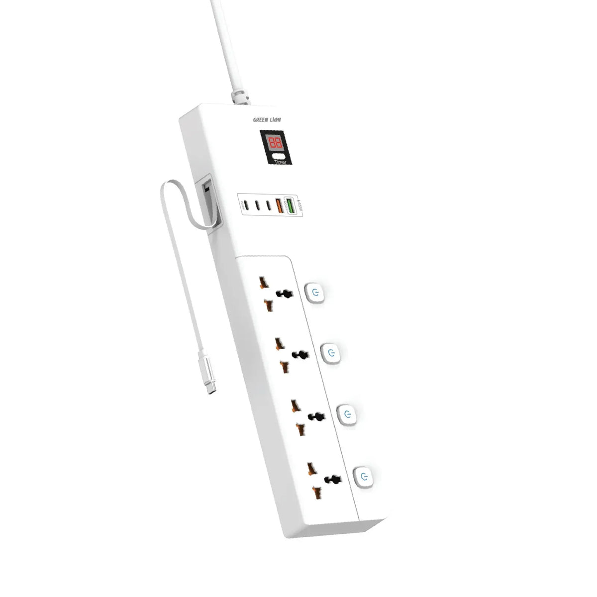 Green Lion GS-900 Power Socket 3 M 3500 W - White