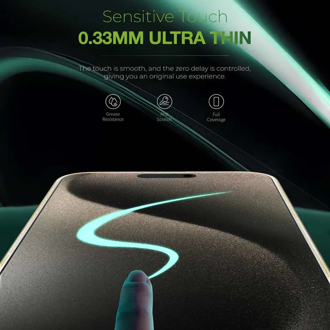 Green Lion 3 DGlitter Curved Screen Protector - Titanium – image 3