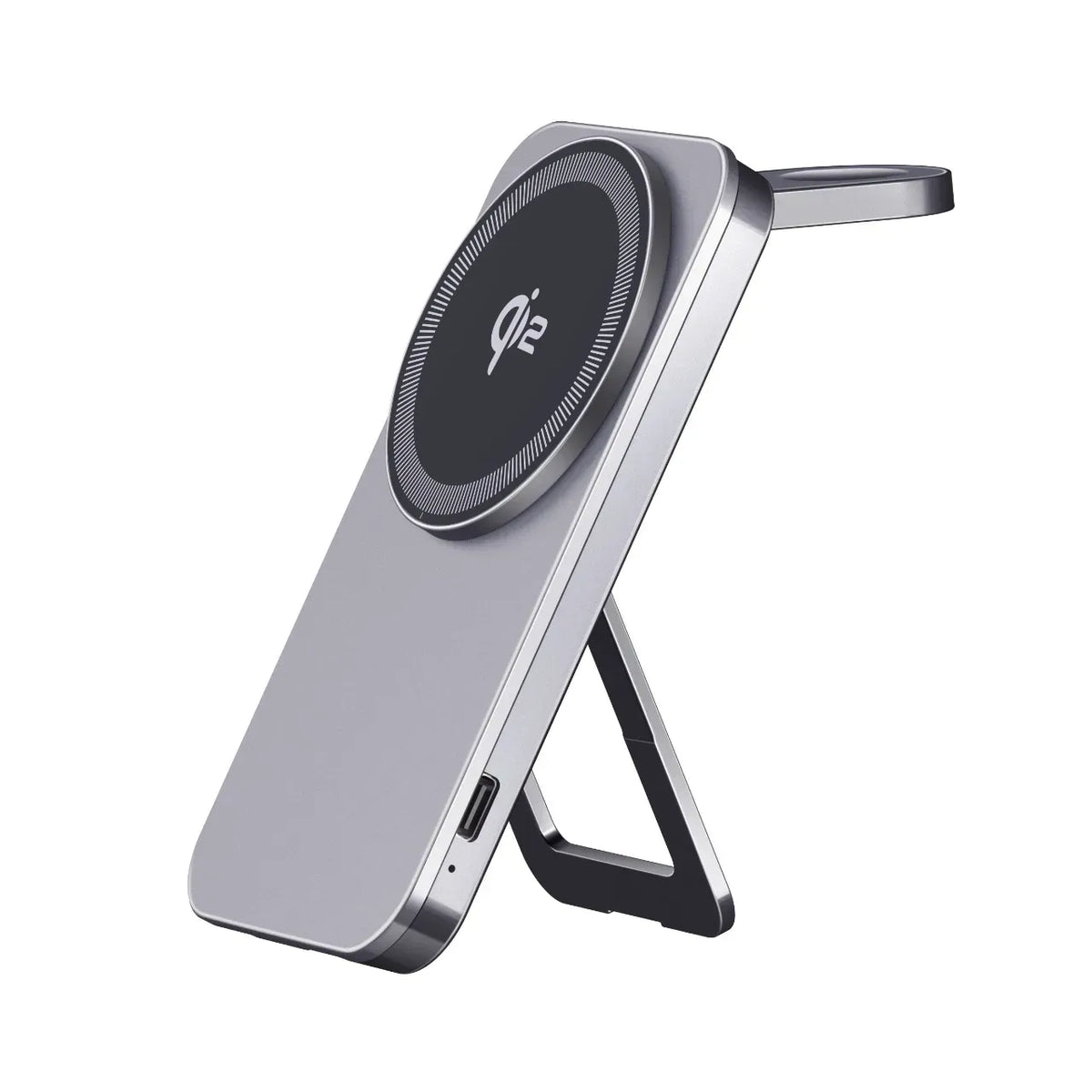 Green Lion Magstand Duo Wireless Charger with Kickstand 15w Gray – image 7