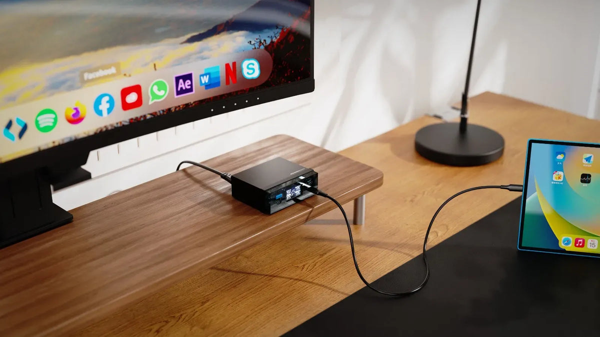 Powerology Power Hub Desktop Charging Station Black – image 7