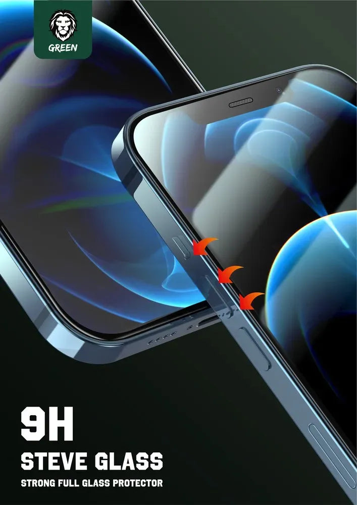 Green Lion 9 HSteve HD Screen Protector - Black Edge/Clear – image 2