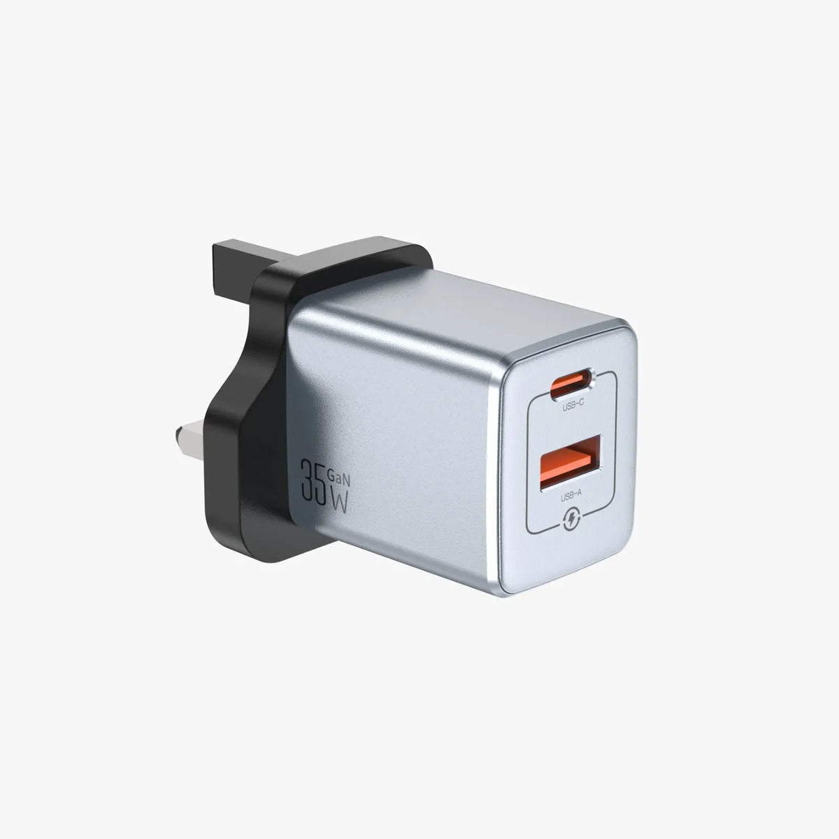 Green Lion Gan Premium Uk Plug Wall Charger Gray – image 3