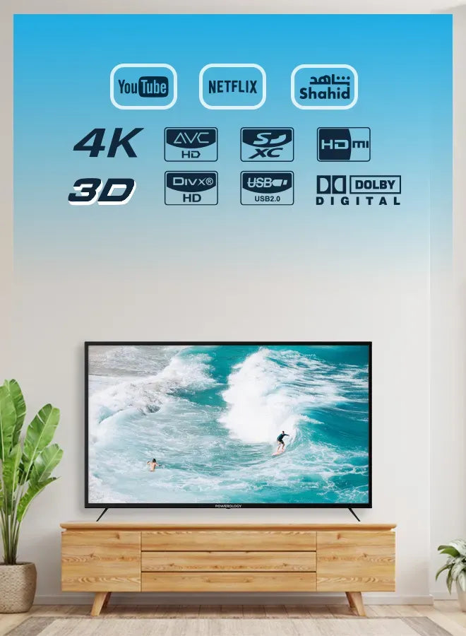 Powerology Break Proof Android Smart TV 55 Black – image 23