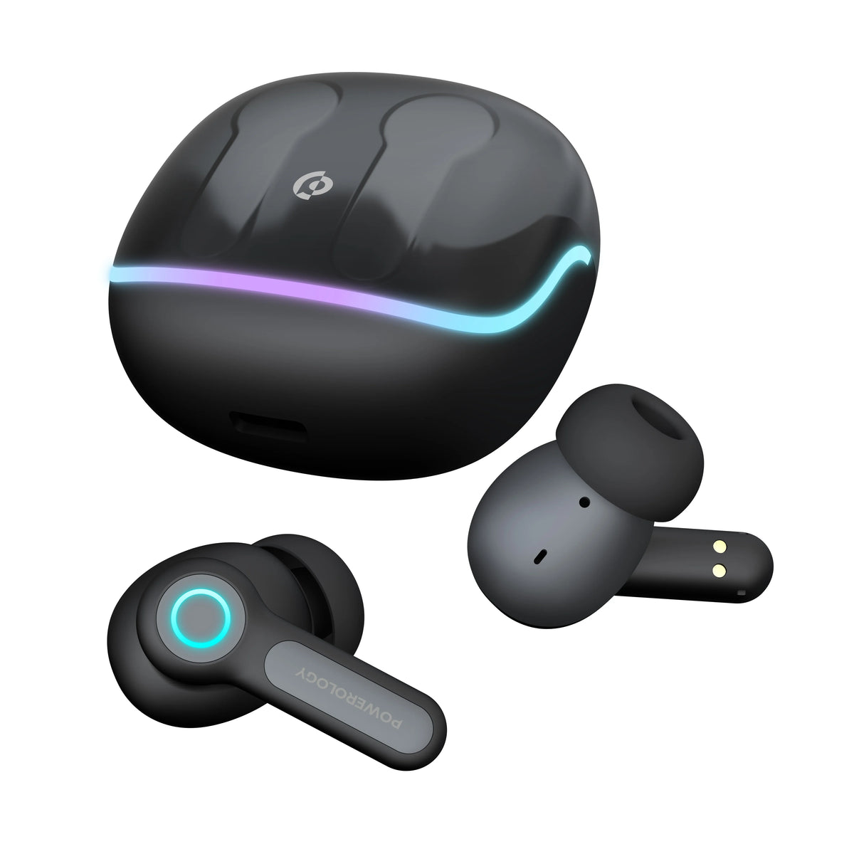 Powerology Quad ENCTrue- Wireless Buds - Black – image 2