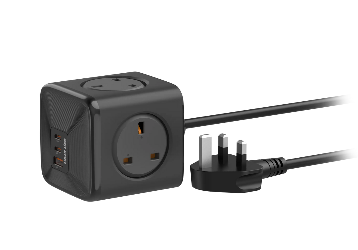 Green Lion 7 in 1 Compact 33w Pps Power Socket Black – image 4