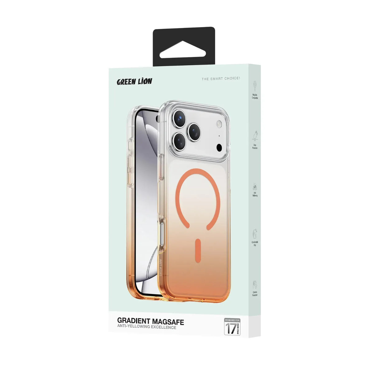 Green Lion Gradient MagSafe Case - Orange Titanium – image 7