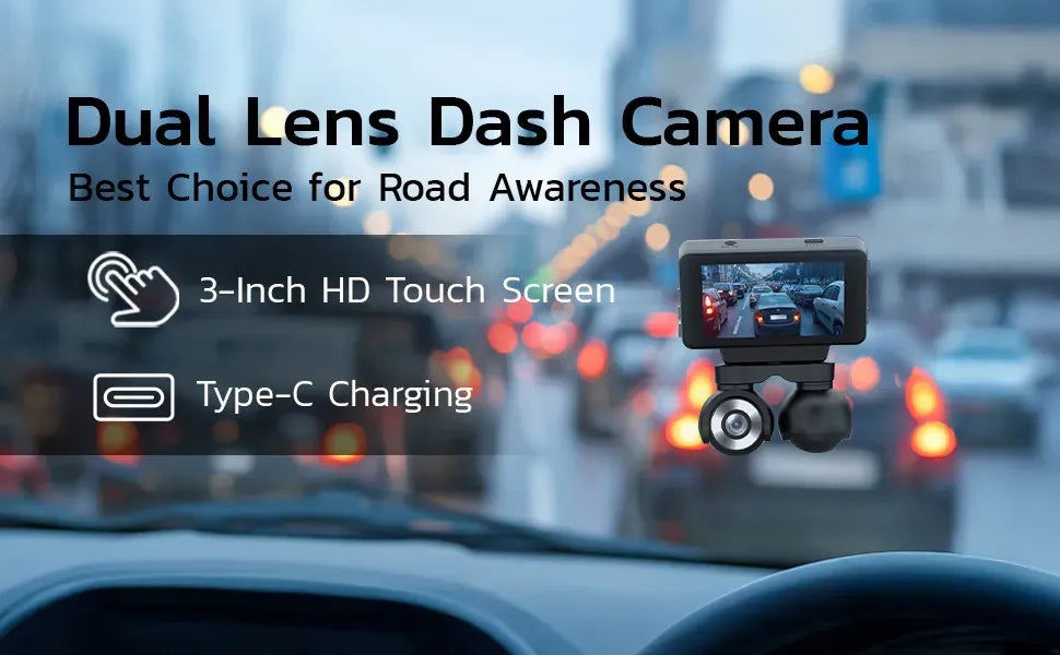 Powerology Dual Lens Dash Camera Black – image 15