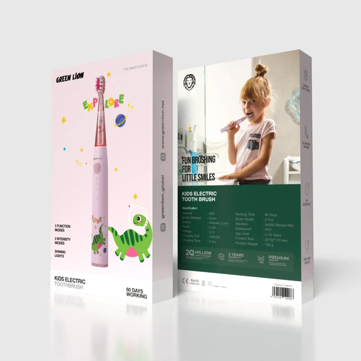 Green Lion Kids Electric Toothbrush - Pink – image 5