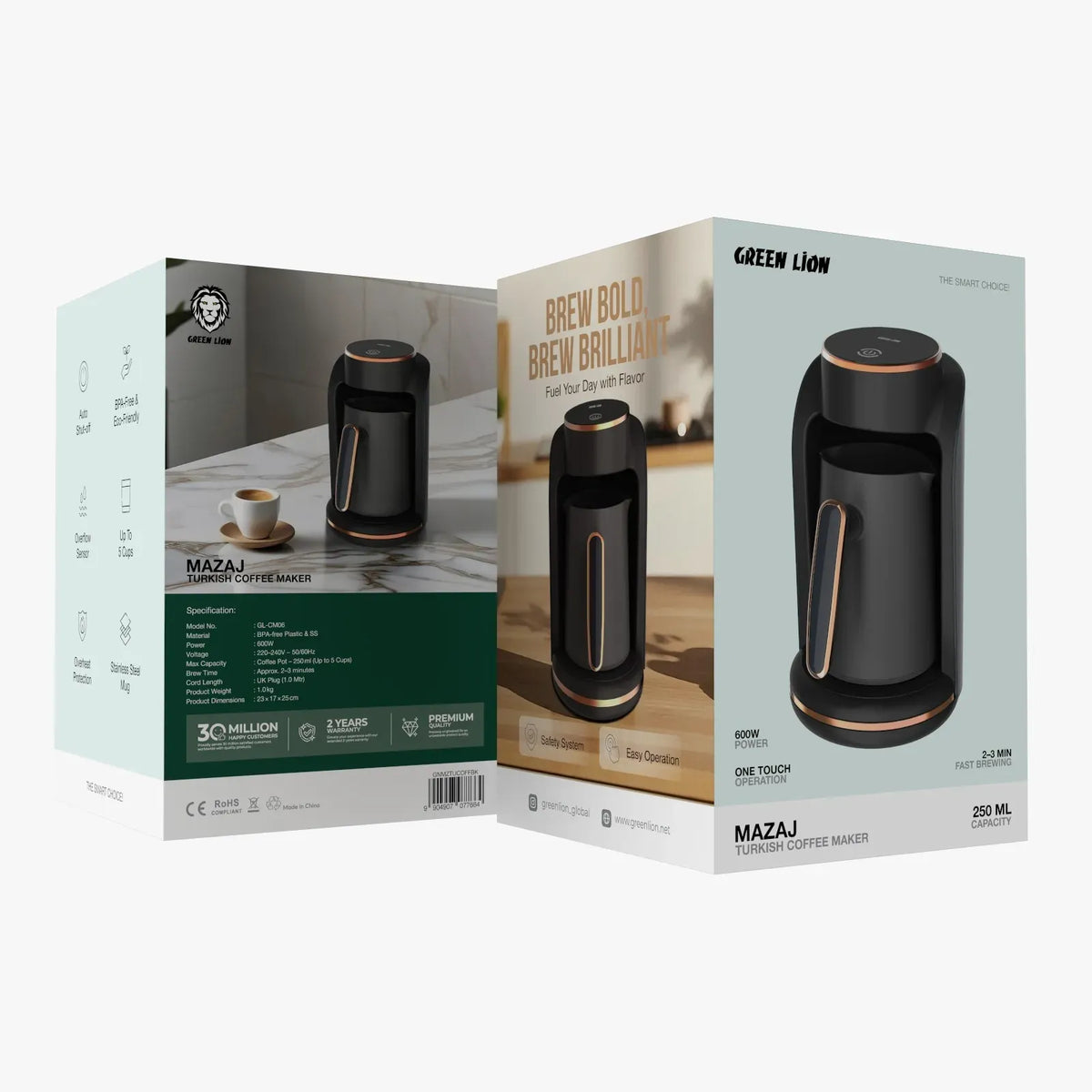 Green Lion Mazaj Turkish Coffee Maker Black – image 6