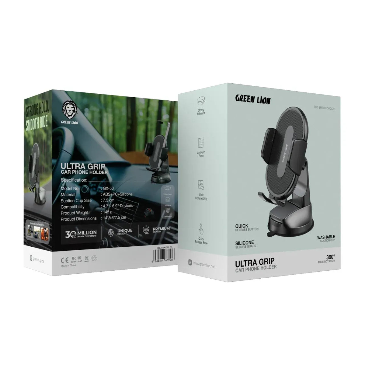 Green Lion Ultra Grip Car Phone Holder Black – image 3