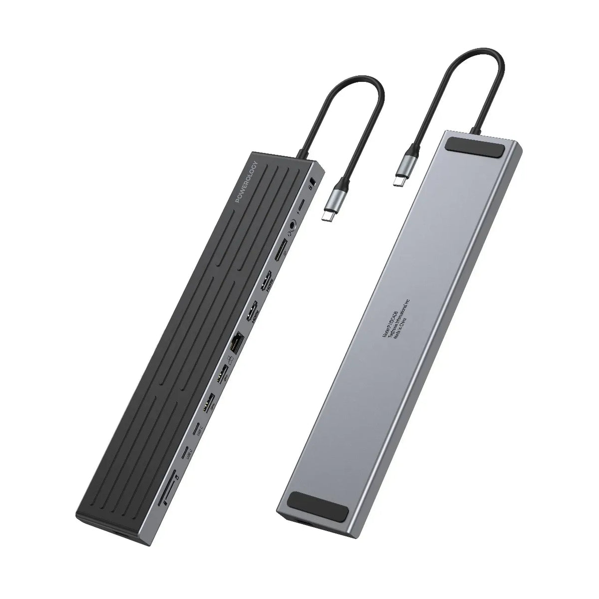 Powerology Nexis 13 in 1 Multi Display USB C Hub Laptop Stand Black – image 6