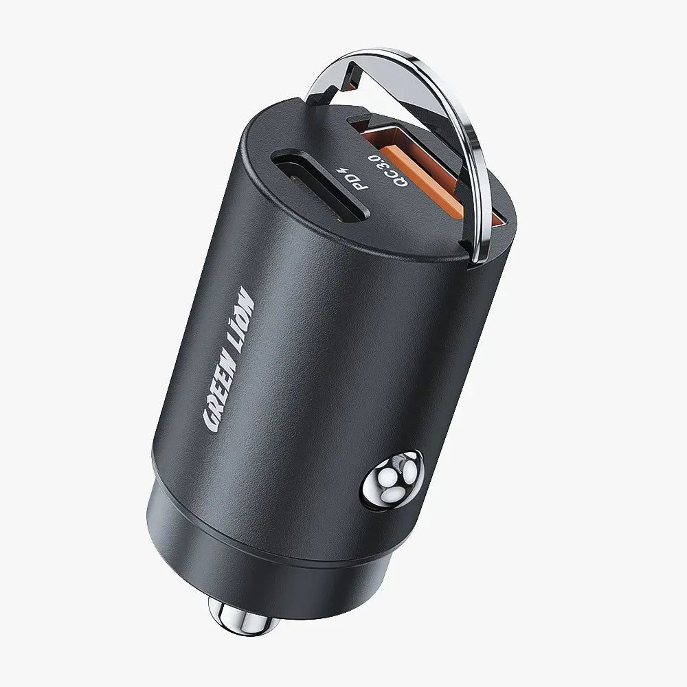 Green Lion Ring Charge Dual Port Car Charger PD 36 W - Black – image 4