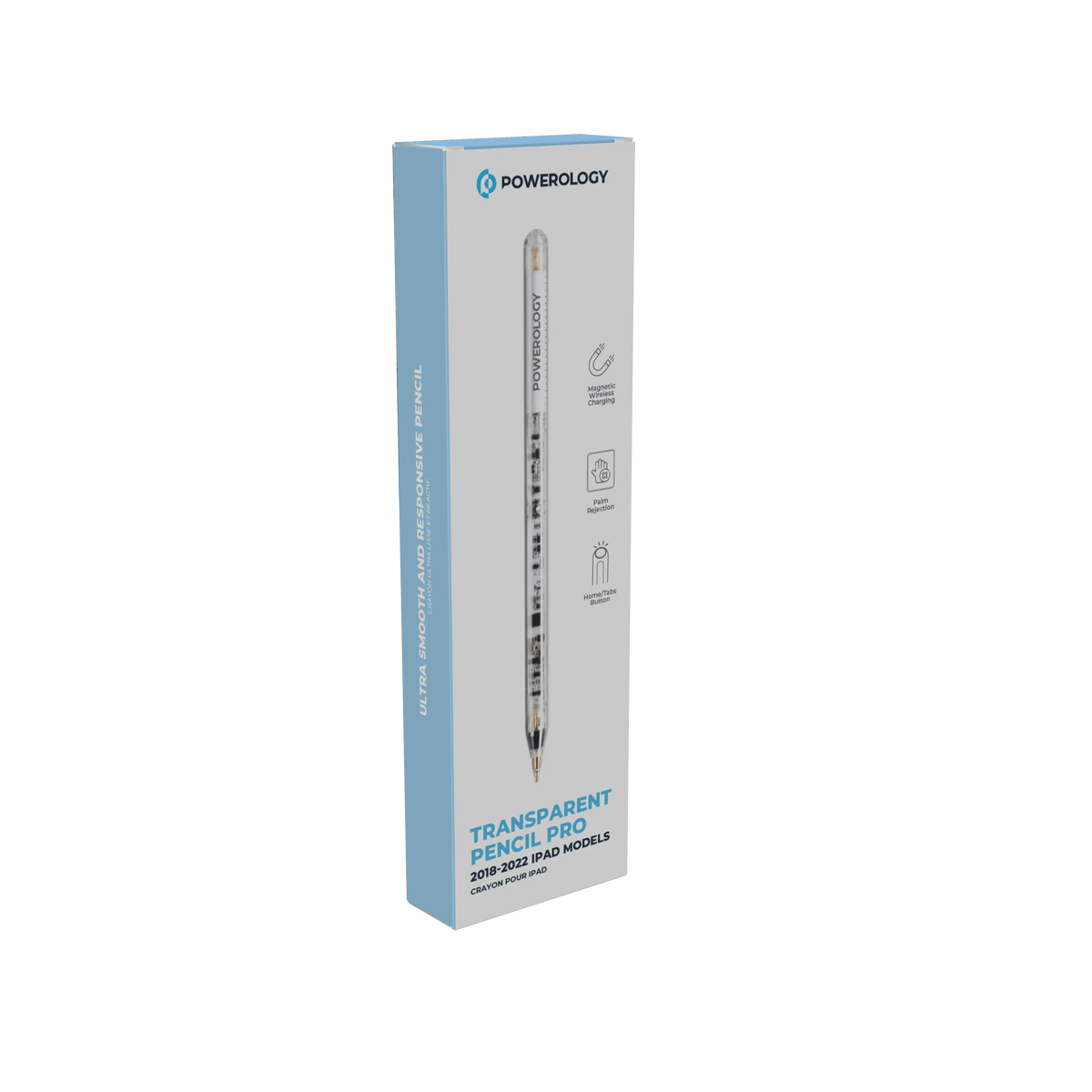 Powerology Transparent Pencil Pro 2018-2022 i Pad Models - White – image 11