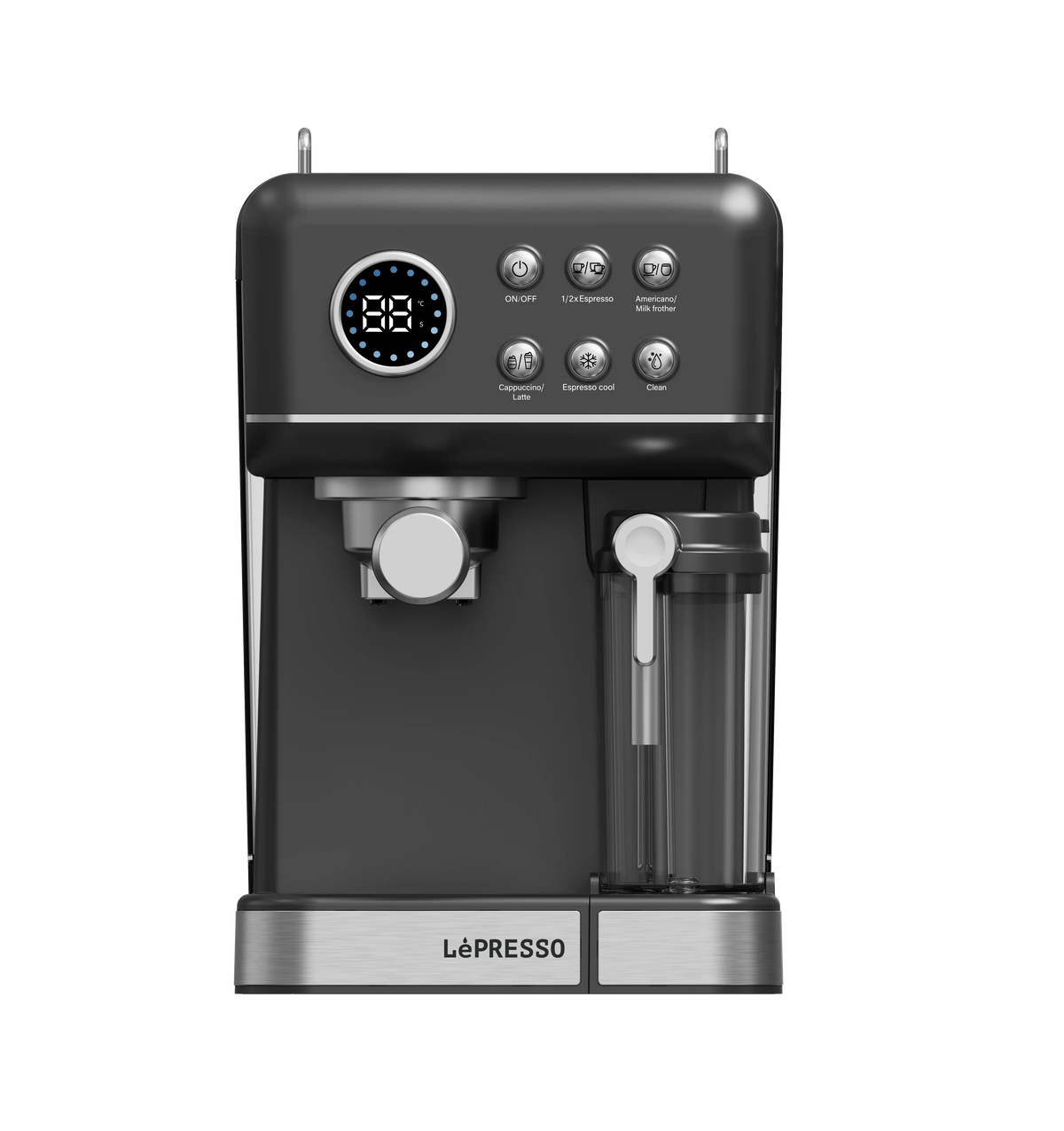 LePresso Marzette Coffee Maker with Milk Tank Black – image 5
