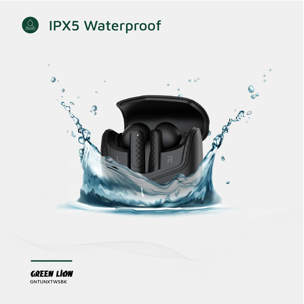 Green Lion Tune XTrue Wireless Earbuds - Black – image 9