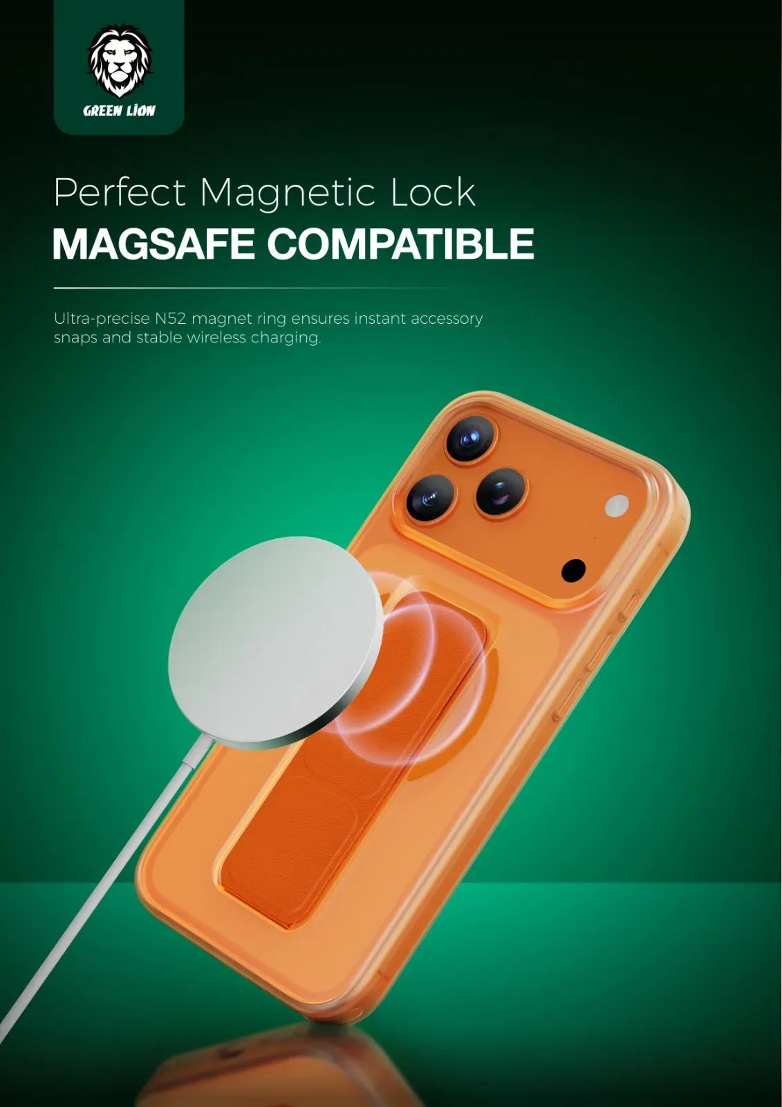 Green Lion GRIP 360 Mag Safe Case - Orange Titanium – image 2