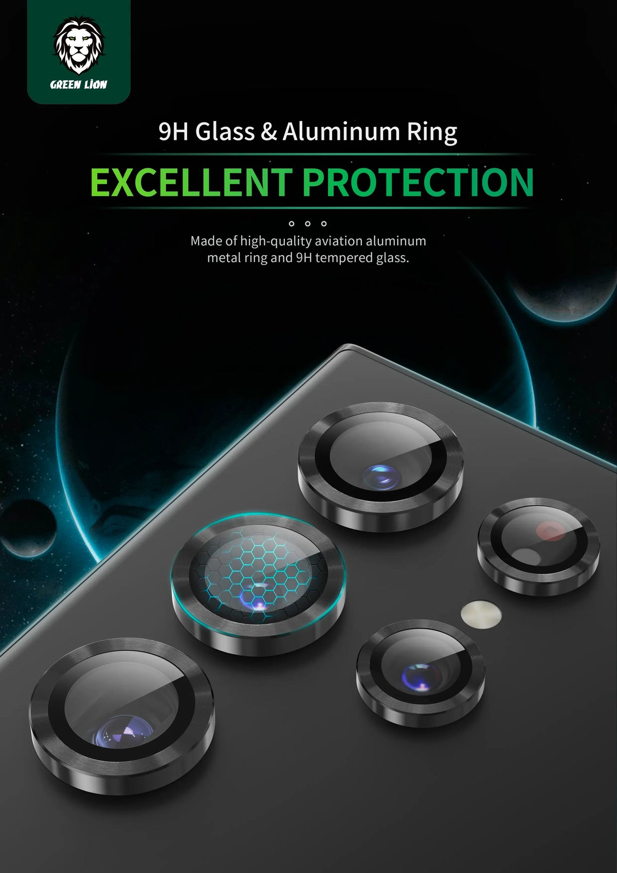 Green Lion Camera Lens Armor - Black – image 3