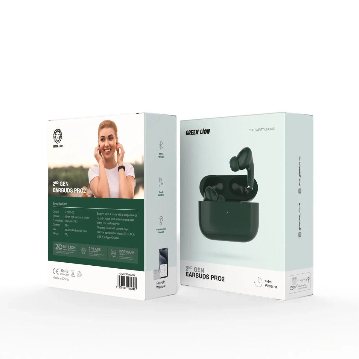 Green Lion Earbuds Pro 2 - DarkGreen – image 2