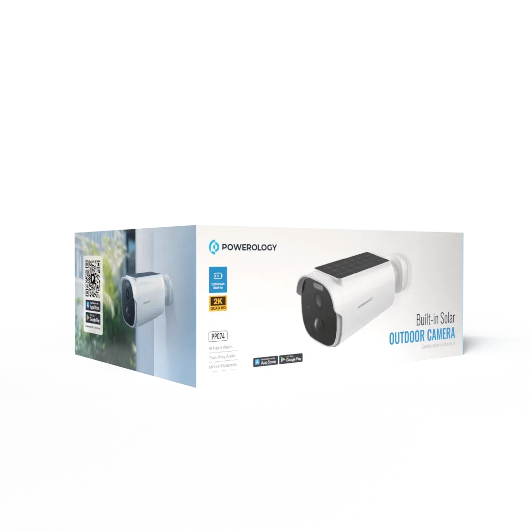 Powerology Built in Solar Outdoor Camera White – image 17