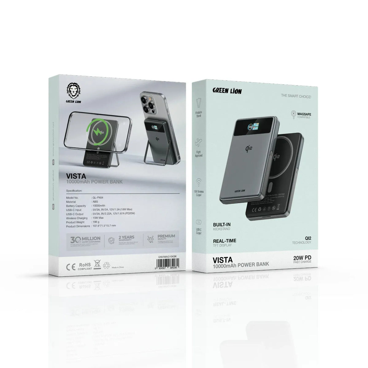 Green Lion Vista 10000 m Ah MagSafe Power Bank PD 20 W - Gray – image 3