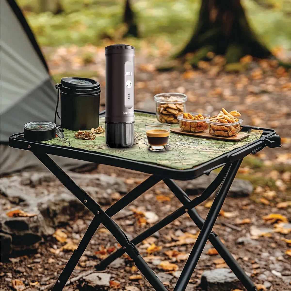 LePresso Portable 2-IN-1 Espresso Maker - Brown – image 3