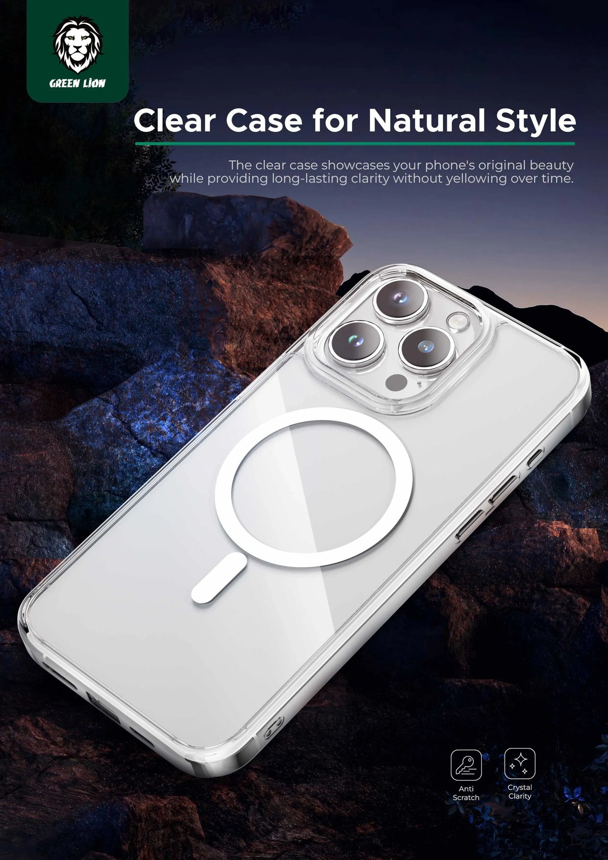 Green Lion Mag Safe Crystal Clear – image 10