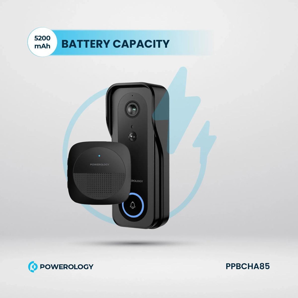 Powerology Smart Doorbell Camera Black – image 16