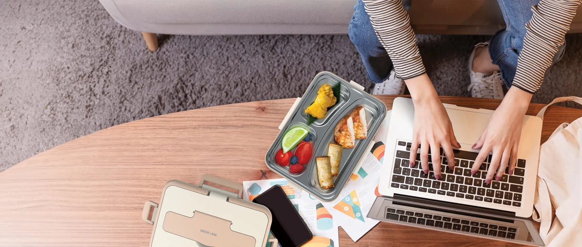 Green Lion GLB-05 Electric Lunchbox - Beige – image 4