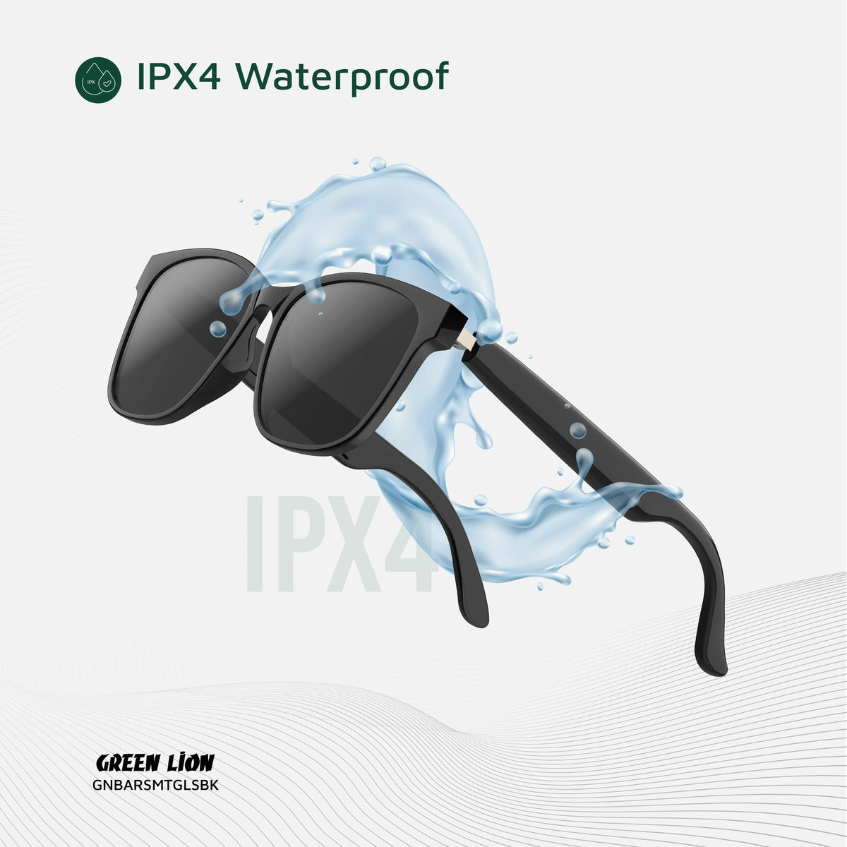 Green Lion Barcelona Smart Glasses Black – image 9