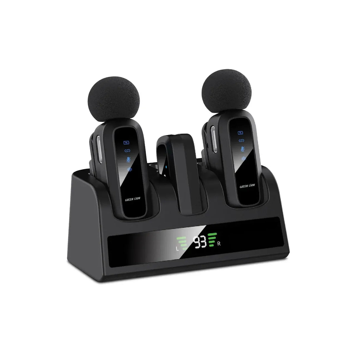 Green Lion Gm 89x 2 in 1 Wireless Microphone with Noise Cancellation Black – image 2