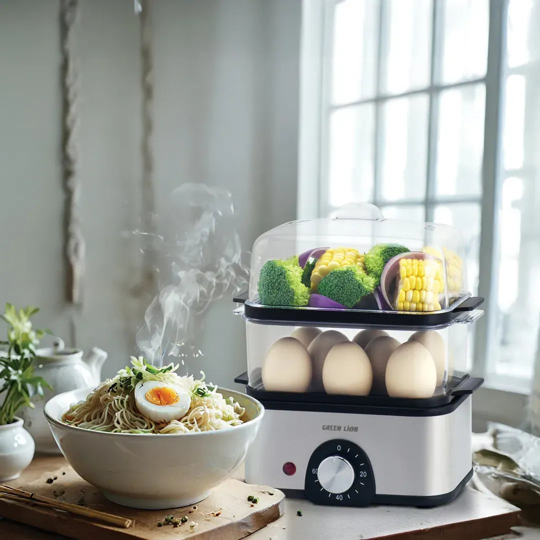 Green Lion 3-Tier Egg Cooker 500 W - Gray – image 6
