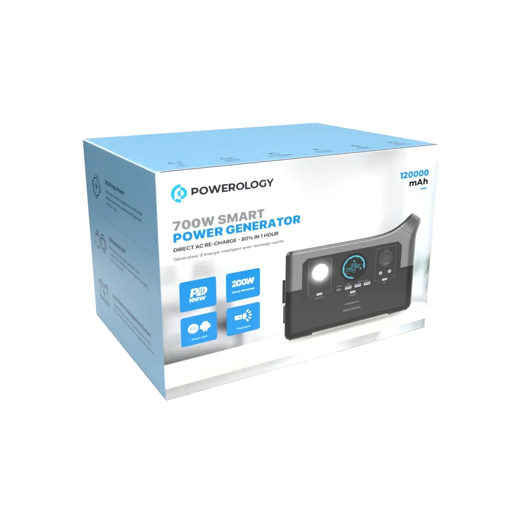 Bk Powerology Portable Power Generator Fast Charging with App 120000mAh 700w – image 8